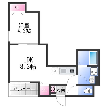 D porta Freesiaの物件間取画像